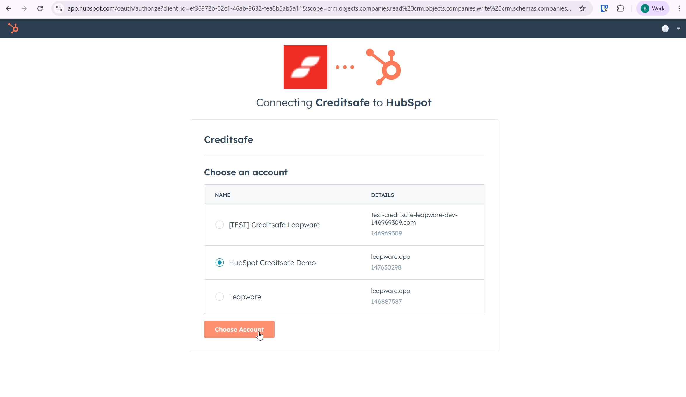 Creditsafe installeren